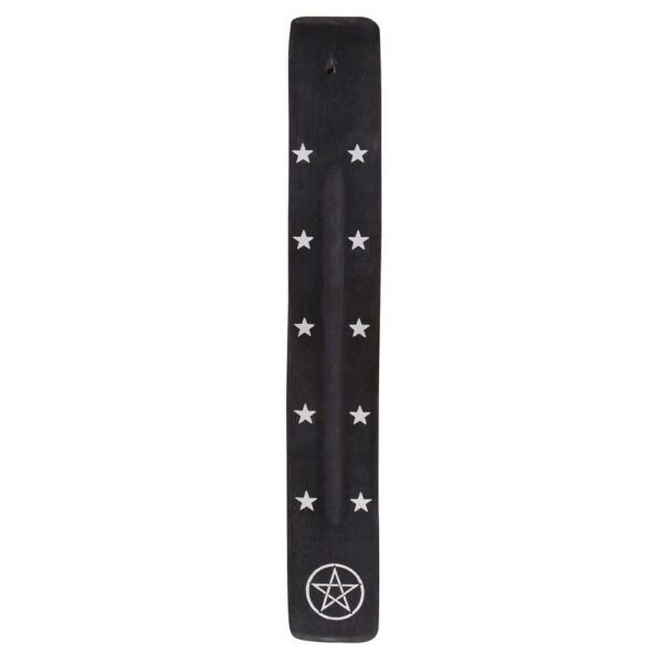 Image of Pentagram Wooden Incense Ash Catcher