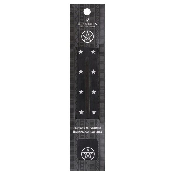 Pentagram Wooden Incense Ash Catcher - Image 2